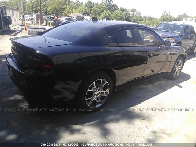 2C3CDXJG6GH286470 - 2016 DODGE CHARGER SXT BLACK photo 4