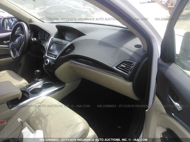 5FRYD4H62FB031153 - 2015 ACURA MDX WHITE photo 5