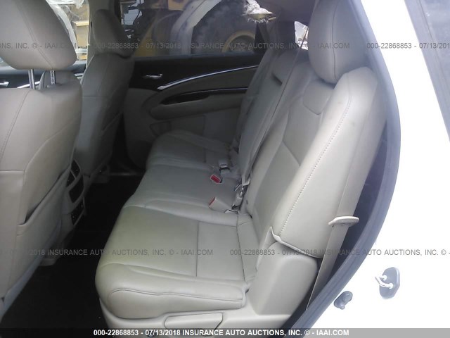 5FRYD4H62FB031153 - 2015 ACURA MDX WHITE photo 8