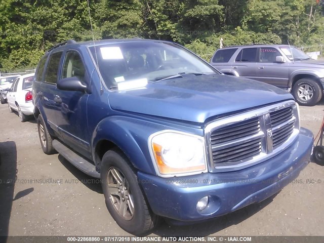 1D4HB48DX4F195879 - 2004 DODGE DURANGO SLT BLUE photo 1