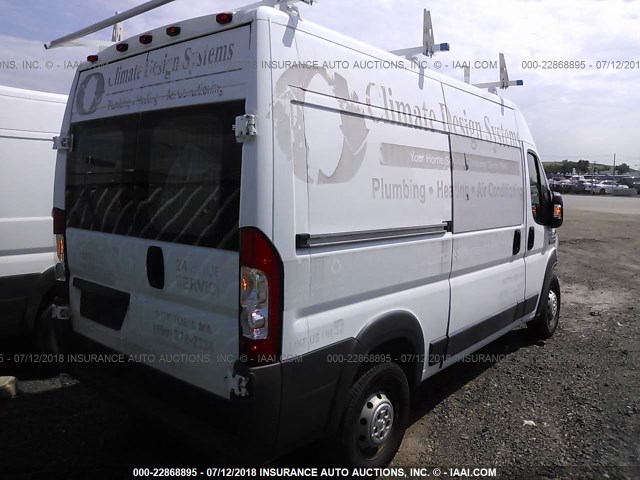 3C6TRVCG2EE121210 - 2014 RAM PROMASTER 2500 2500 HIGH WHITE photo 4