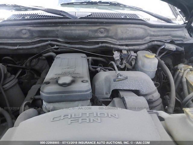 3D3KU28C24G119068 - 2004 DODGE RAM 2500 ST/SLT 黑色 照片 10