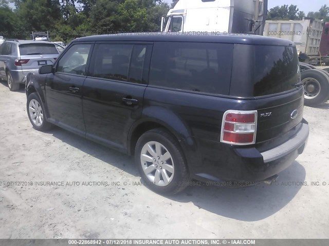 2FMDK51C19BA00422 - 2009 FORD FLEX SE Dark Blue photo 3