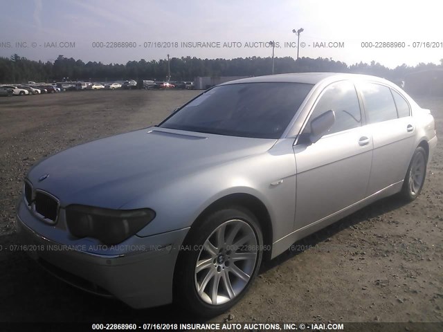 WBAGN63493DR19278 - 2003 BMW 745 LI Gümüş fotoğraf 2