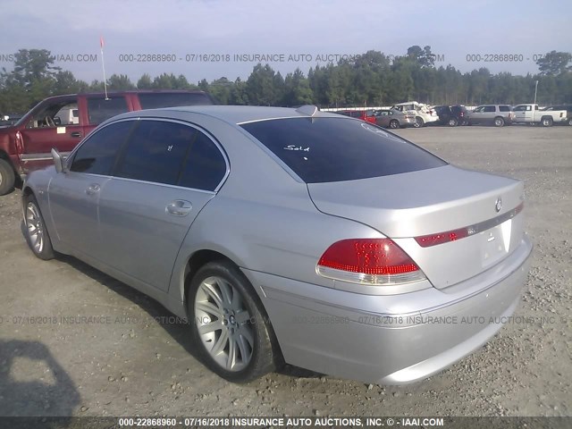 WBAGN63493DR19278 - 2003 BMW 745 LI Gümüş fotoğraf 3