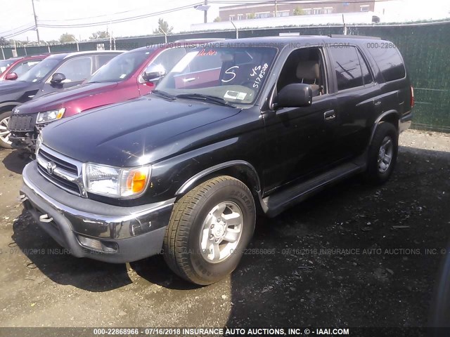 JT3HN86R5Y0286694 - 2000 TOYOTA 4RUNNER SR5 BLACK photo 2