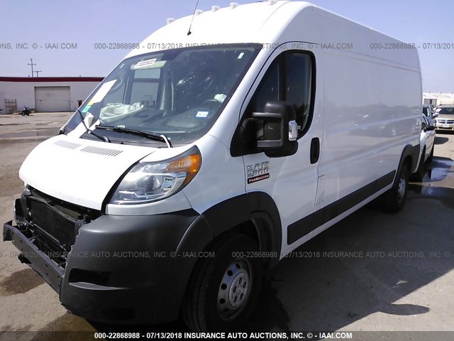3C6TRVDG5JE105270 - 2018 RAM PROMASTER 2500 2500 HIGH WHITE photo 2