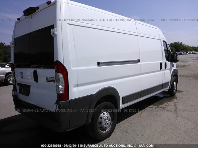 3C6TRVDG5JE105270 - 2018 RAM PROMASTER 2500 2500 HIGH WHITE photo 4