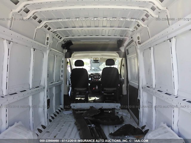 3C6TRVDG5JE105270 - 2018 RAM PROMASTER 2500 2500 HIGH WHITE photo 8