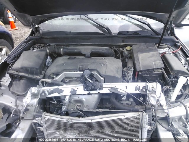 1G11C5SA3DF297467 - 2013 CHEVROLET MALIBU 1LT ვერცხლისფერი ფოტო 10