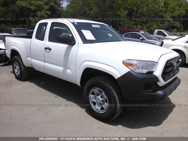 5TFRX5GNXGX071189 - 2016 TOYOTA TACOMA ACCESS CAB/SR/SR5 WHITE photo 1