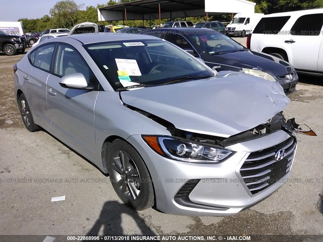 5NPD84LF1JH263927 - 2018 HYUNDAI ELANTRA SEL/VALUE/LIMITED SILVER photo 1