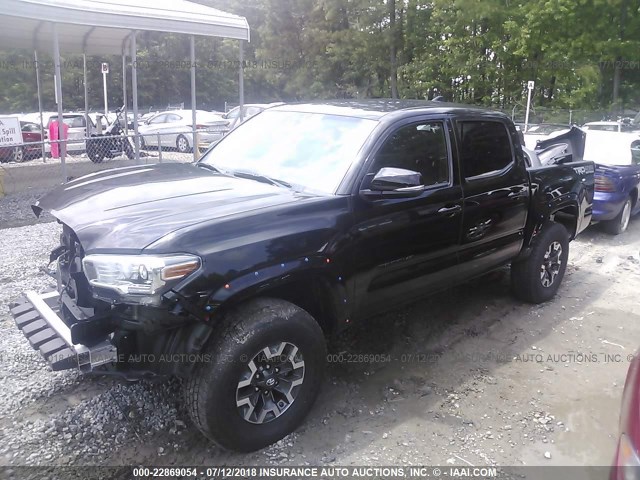 5TFCZ5AN4HX108392 - 2017 TOYOTA TACOMA DBL CAB/SR/TRDSPT/OR/PRO Қара фото 2