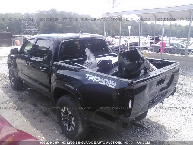 5TFCZ5AN4HX108392 - 2017 TOYOTA TACOMA DBL CAB/SR/TRDSPT/OR/PRO Қара фото 3