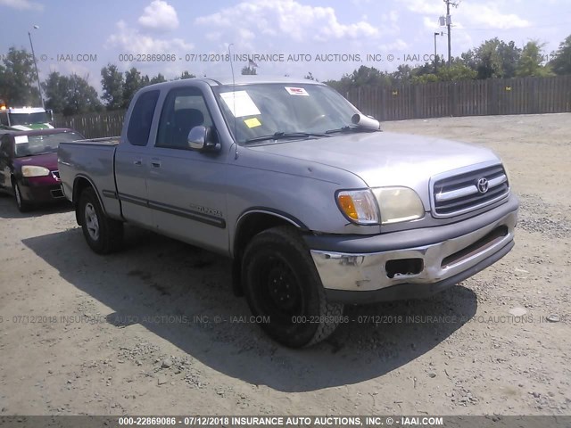 5TBRN34122S232878 - 2002 TOYOTA TUNDRA ACCESS CAB SR5 GRAY photo 1