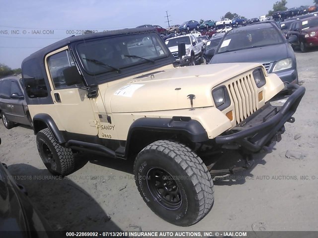 2J4FY39S9MJ118237 - 1991 JEEP WRANGLER / YJ ISLANDER TAN photo 1