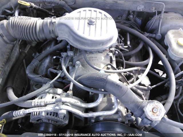 1B4HR28Z61F500280 - 2001 DODGE DURANGO ნაცრისფერი ფოტო 10