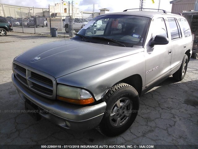 1B4HR28Z61F500280 - 2001 DODGE DURANGO ნაცრისფერი ფოტო 2