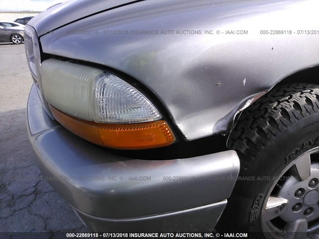 1B4HR28Z61F500280 - 2001 DODGE DURANGO ნაცრისფერი ფოტო 6