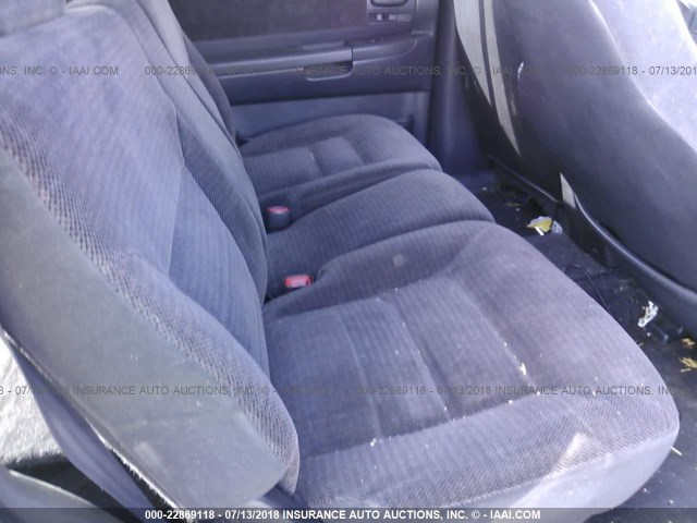 1B4HR28Z61F500280 - 2001 DODGE DURANGO ნაცრისფერი ფოტო 8