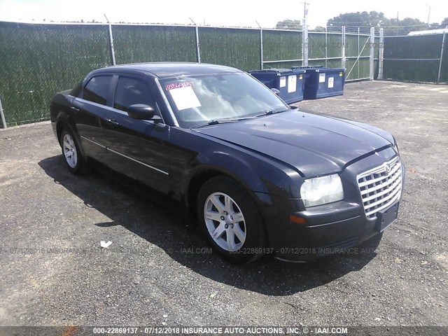 2C3LA43R67H846221 - 2007 CHRYSLER 300 BLACK photo 1