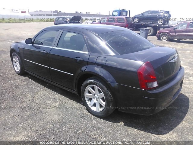 2C3LA43R67H846221 - 2007 CHRYSLER 300 BLACK photo 3