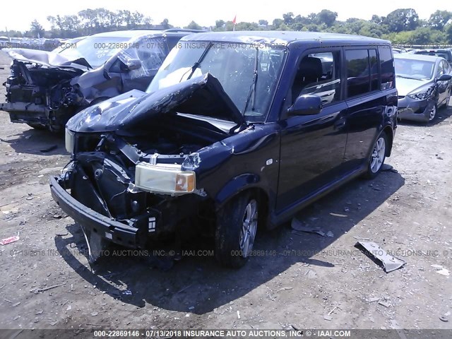 JTLKT324164042751 - 2006 TOYOTA SCION XB Schwarz Foto 2