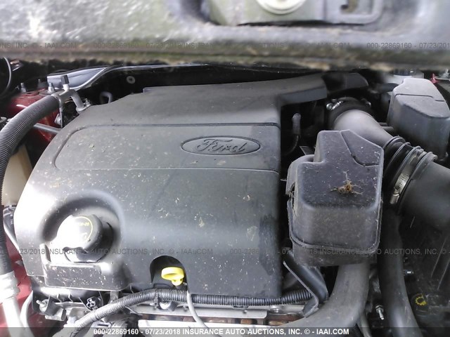 1FM5K8F81HGC23898 - 2017 FORD EXPLORER LIMITED 红色 照片 10