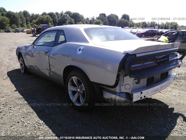 2C3CDZAG3JH270214 - 2018 DODGE CHALLENGER SXT GRAY photo 3