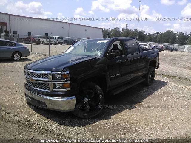 3GCPCREH5EG283829 - 2014 CHEVROLET SILVERADO C1500 LT BLACK photo 2