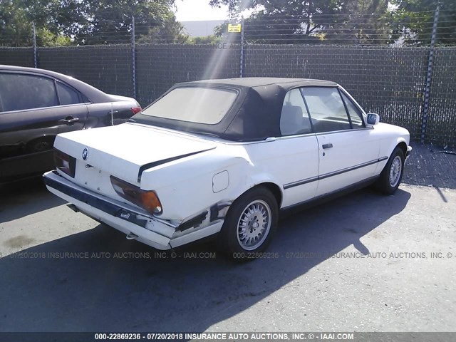 WBABB2311MEC25703 - 1991 BMW 325 IC AUTOMATIC WHITE photo 4