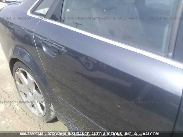 WAUPL68E44A274923 - 2004 AUDI S4 BLUE photo 6