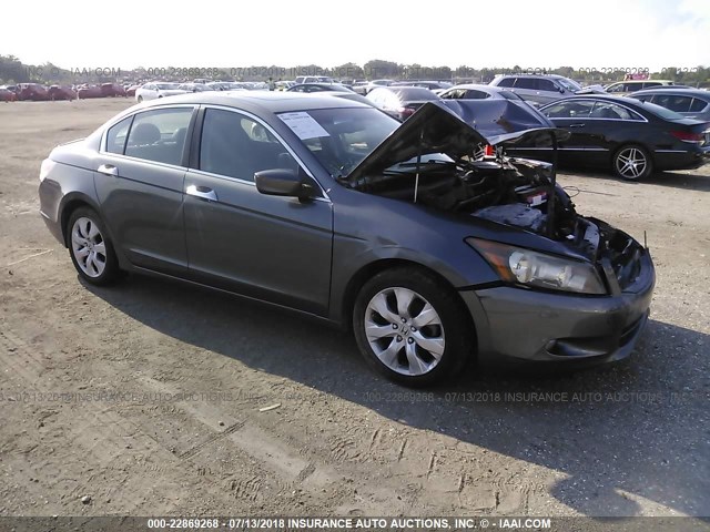 1HGCP36819A020130 - 2009 HONDA ACCORD EXL GRAY photo 1