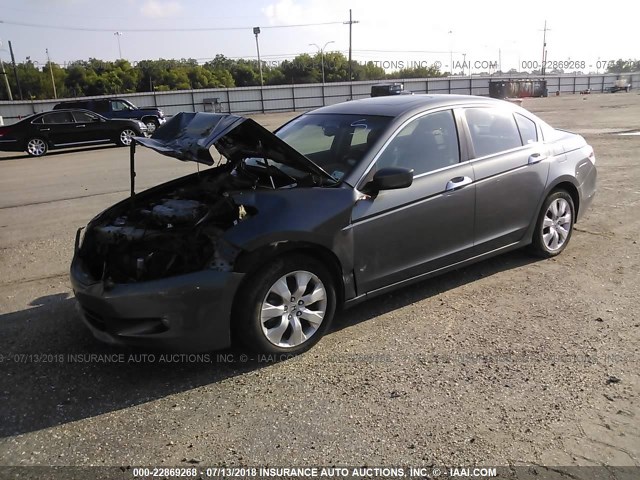 1HGCP36819A020130 - 2009 HONDA ACCORD EXL GRAY photo 2