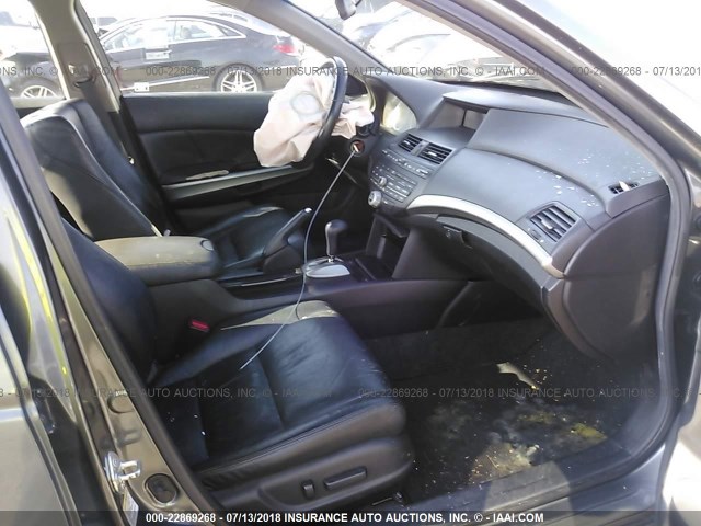 1HGCP36819A020130 - 2009 HONDA ACCORD EXL GRAY photo 5