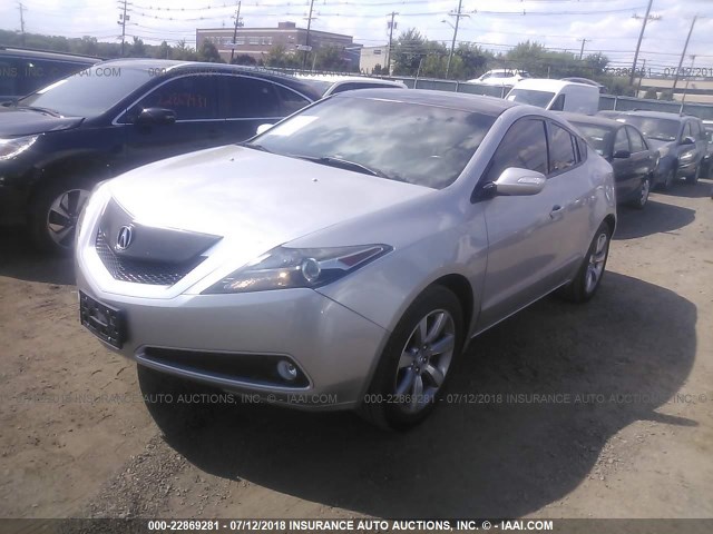 2HNYB1H48CH500931 - 2012 ACURA ZDX TECHNOLOGY SILVER photo 2