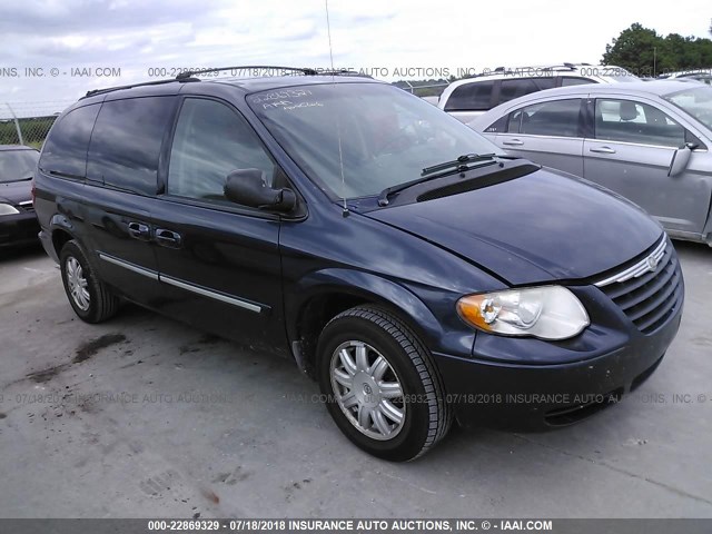 2A4GP54L27R137012 - 2007 CHRYSLER TOWN & COUNTRY TOURING BLUE photo 1