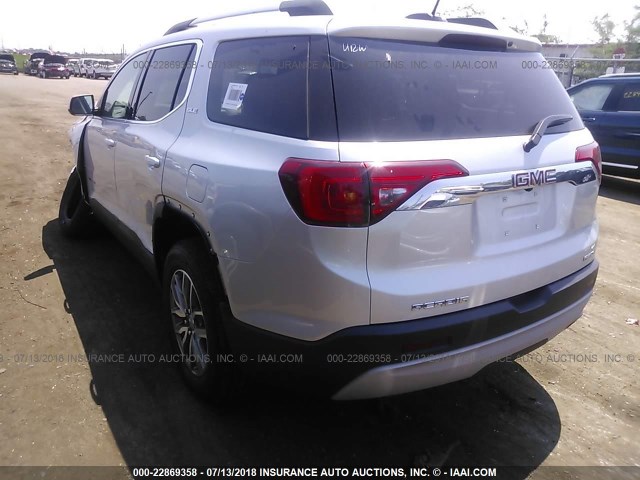 1GKKNSLA2JZ220767 - 2018 GMC ACADIA SLE SILVER photo 3