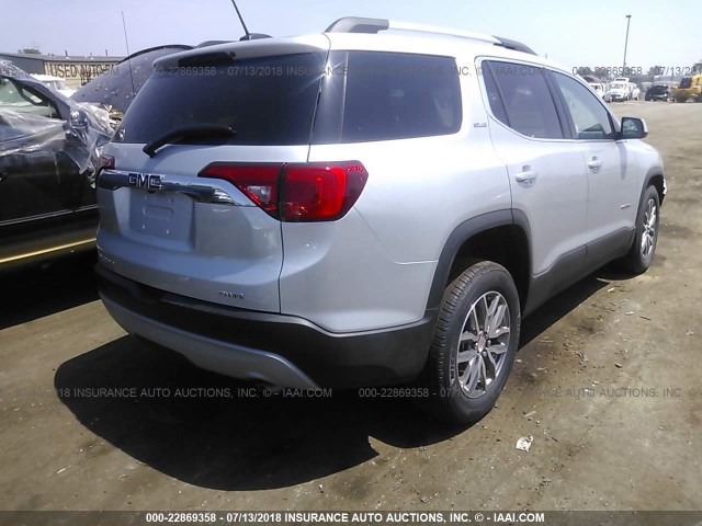 1GKKNSLA2JZ220767 - 2018 GMC ACADIA SLE SILVER photo 4