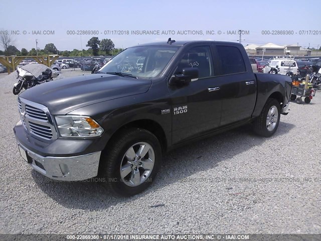 3C6RR7LT4HG794026 - 2017 RAM 1500 GRAY photo 2