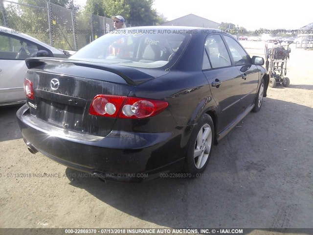 1YVFP80C235M35134 - 2003 MAZDA 6 I BLACK photo 4