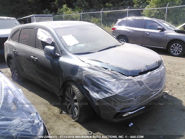 5FRYD4H48FB030894 - 2015 ACURA MDX TECHNOLOGY GRAY photo 1