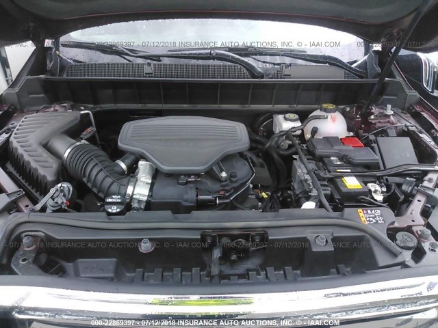 1GKKNULSXJZ158507 - 2018 GMC ACADIA SLT-1 Czerwony zdjęcie 10