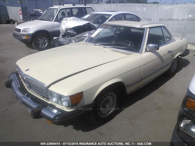 WDBBA45A3DB028494 - 1983 MERCEDES-BENZ 380 SL BEIGE photo 2