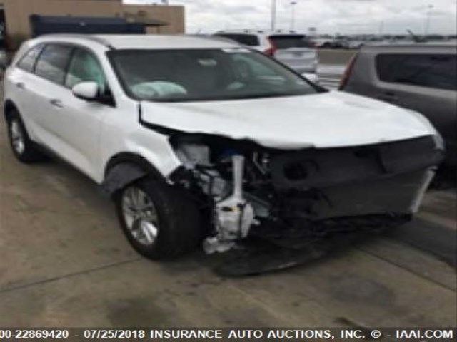 5XYPG4A53JG361729 - 2018 KIA SORENTO LX/L WHITE photo 1