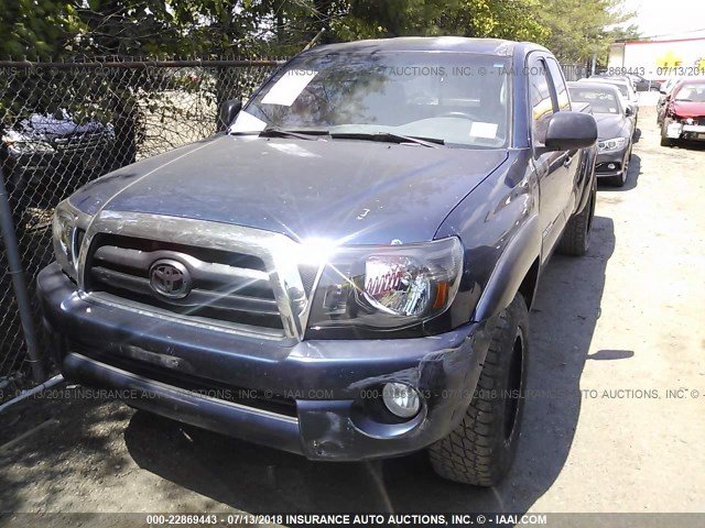 5TETU62NX6Z215374 - 2006 TOYOTA TACOMA PRERUNNER ACCESS CAB BLUE photo 2