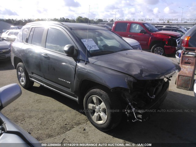 1C4NJCBA1FD250097 - 2015 JEEP COMPASS SPORT GRAY photo 1