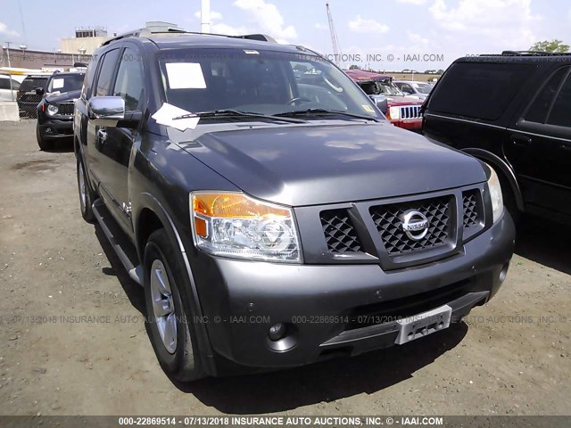 5N1AA08D28N601624 - 2008 NISSAN ARMADA SE/LE GRAY photo 1