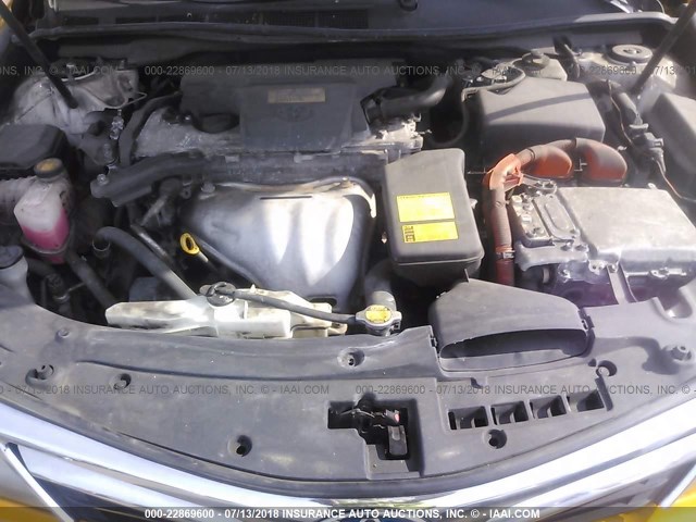 4T1BD1FK8EU137727 - 2014 TOYOTA CAMRY HYBRID/LE/XLE 黄色 照片 10