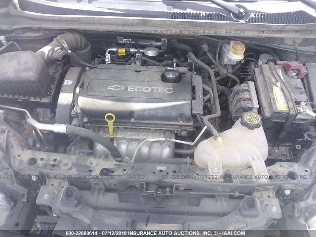 1G1JA5SH9F4136736 - 2015 CHEVROLET SONIC LS 黑色 照片 10